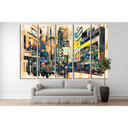 Watercolor City №723 Ready to Hang Canvas Print - Zellart Canvas Prints ALL_Products, s-723