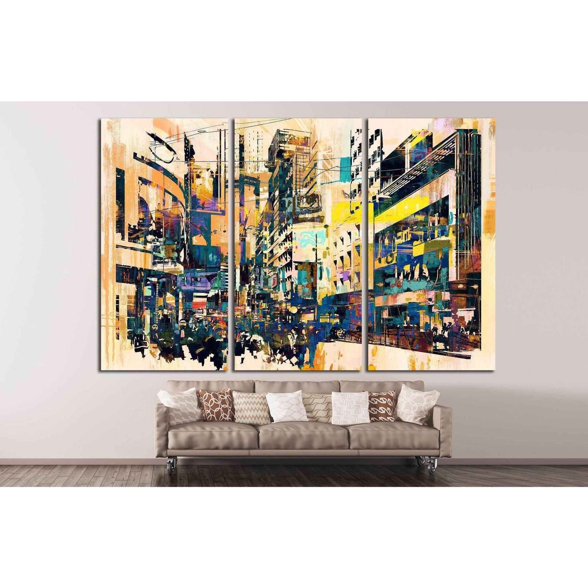 Watercolor City №723 Ready to Hang Canvas PrintCanvas art arrives ready to hang, with hanging accessories included and no additional framing required. Every canvas print is hand-crafted, made on-demand at our workshop and expertly stretched around 100% No