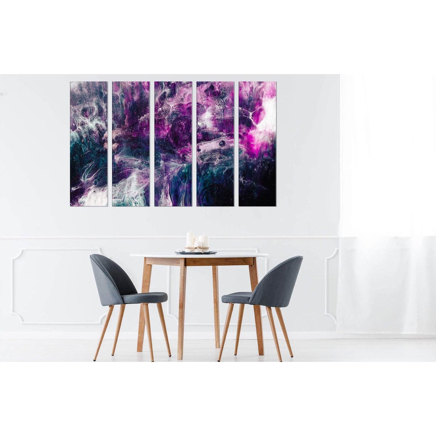 Watercolor marble №D1078 Ready to Hang Canvas Print - Zellart Canvas Prints 0new, ALL_Products, Contemporary Wall Art