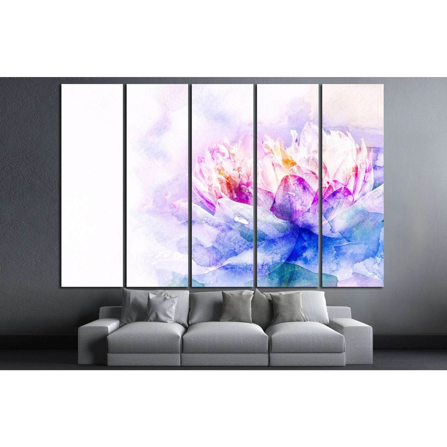 Watercolor painting №1068 Ready to Hang Canvas Print - Zellart Canvas Prints ALL_Products, s-1068
