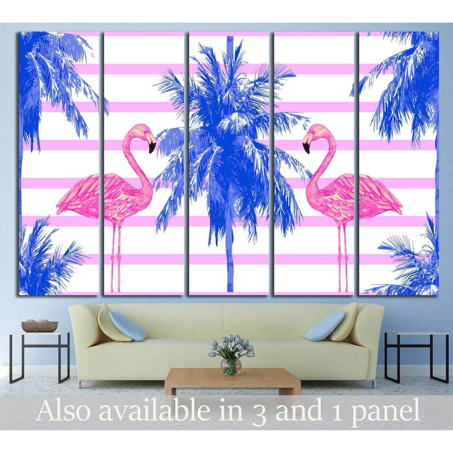 watercolor pink flamingos №708 Ready to Hang Canvas PrintCanvas art arrives ready to hang, with hanging accessories included and no additional framing required. Every canvas print is hand-crafted, made on-demand at our workshop and expertly stretched arou