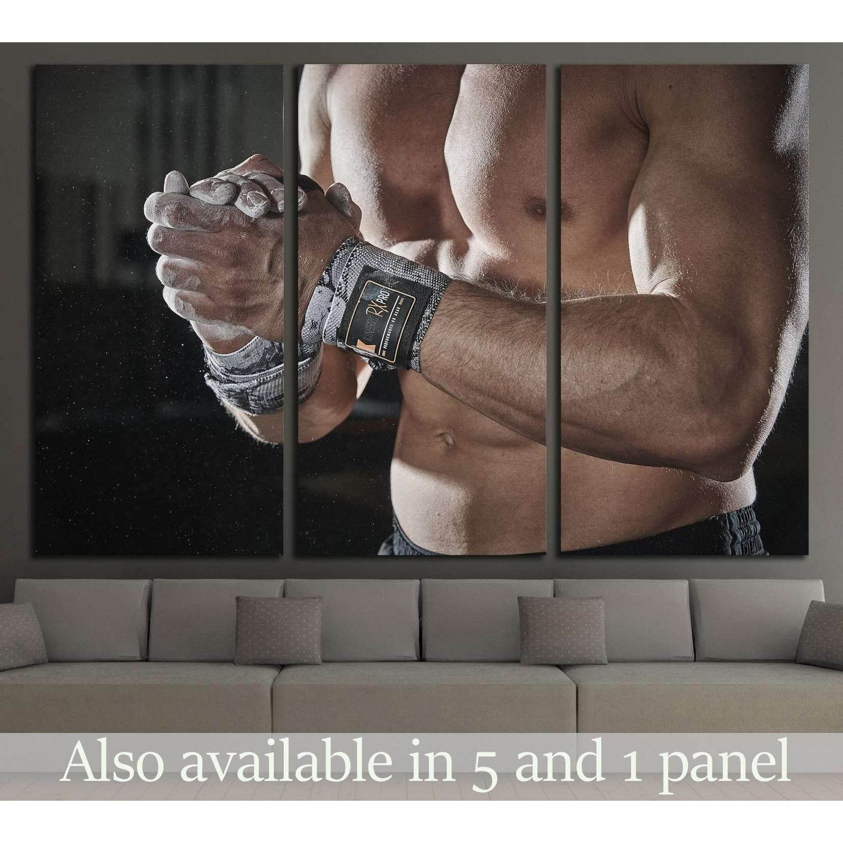 Weightlifting, Crossfit №1464 Ready to Hang Canvas Print