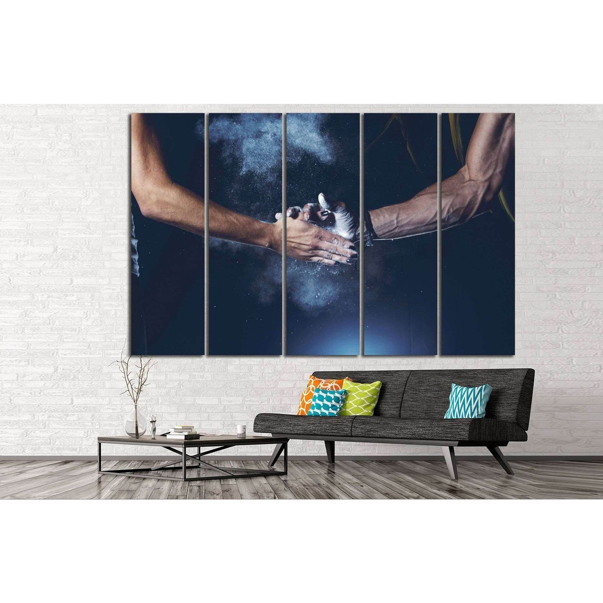 Weightlifting №202 Ready to Hang Canvas PrintCanvas art arrives ready to hang, with hanging accessories included and no additional framing required. Every canvas print is hand-crafted, made on-demand at our workshop and expertly stretched around 100% Nort