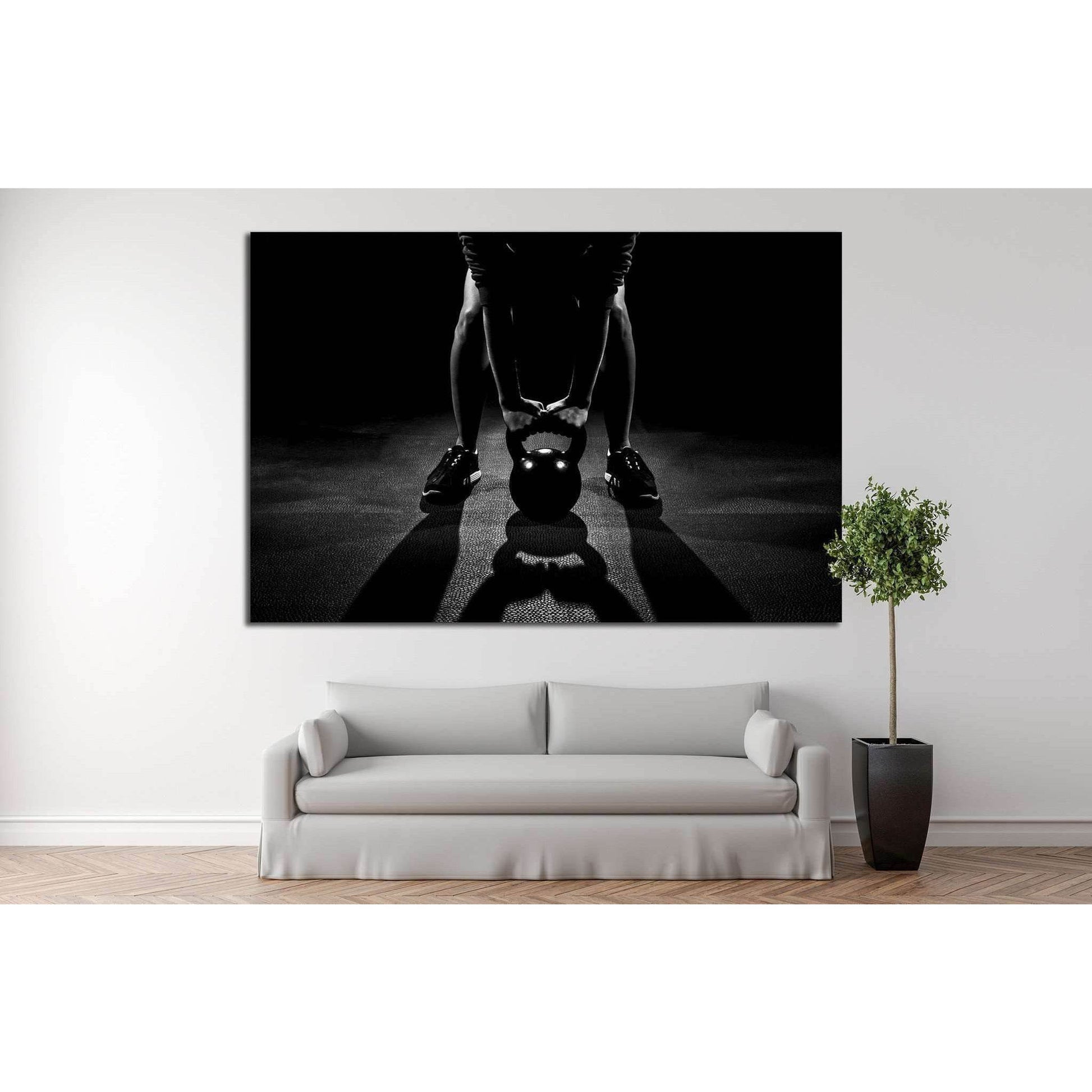 Weightlifting №204 Ready to Hang Canvas PrintCanvas art arrives ready to hang, with hanging accessories included and no additional framing required. Every canvas print is hand-crafted, made on-demand at our workshop and expertly stretched around 100% Nort
