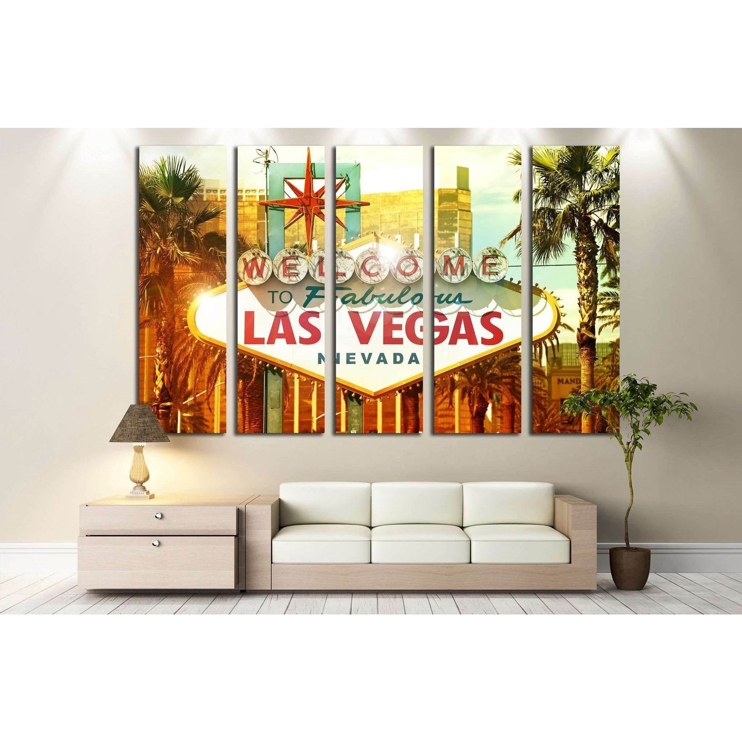 Welcome to Las Vegas №544 Ready to Hang Canvas PrintCanvas art arrives ready to hang, with hanging accessories included and no additional framing required. Every canvas print is hand-crafted, made on-demand at our workshop and expertly stretched around 10