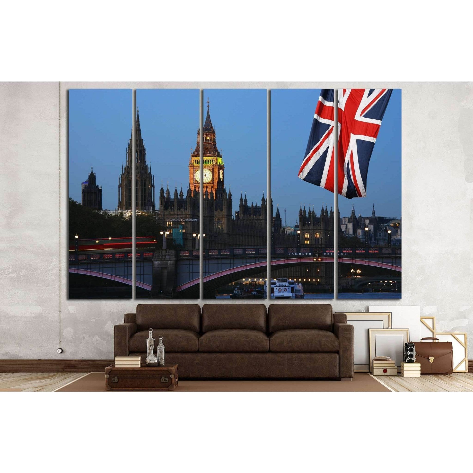 Westminster Palace, London №794 Ready to Hang Canvas Print - Zellart Canvas Prints ALL_Products, s-794