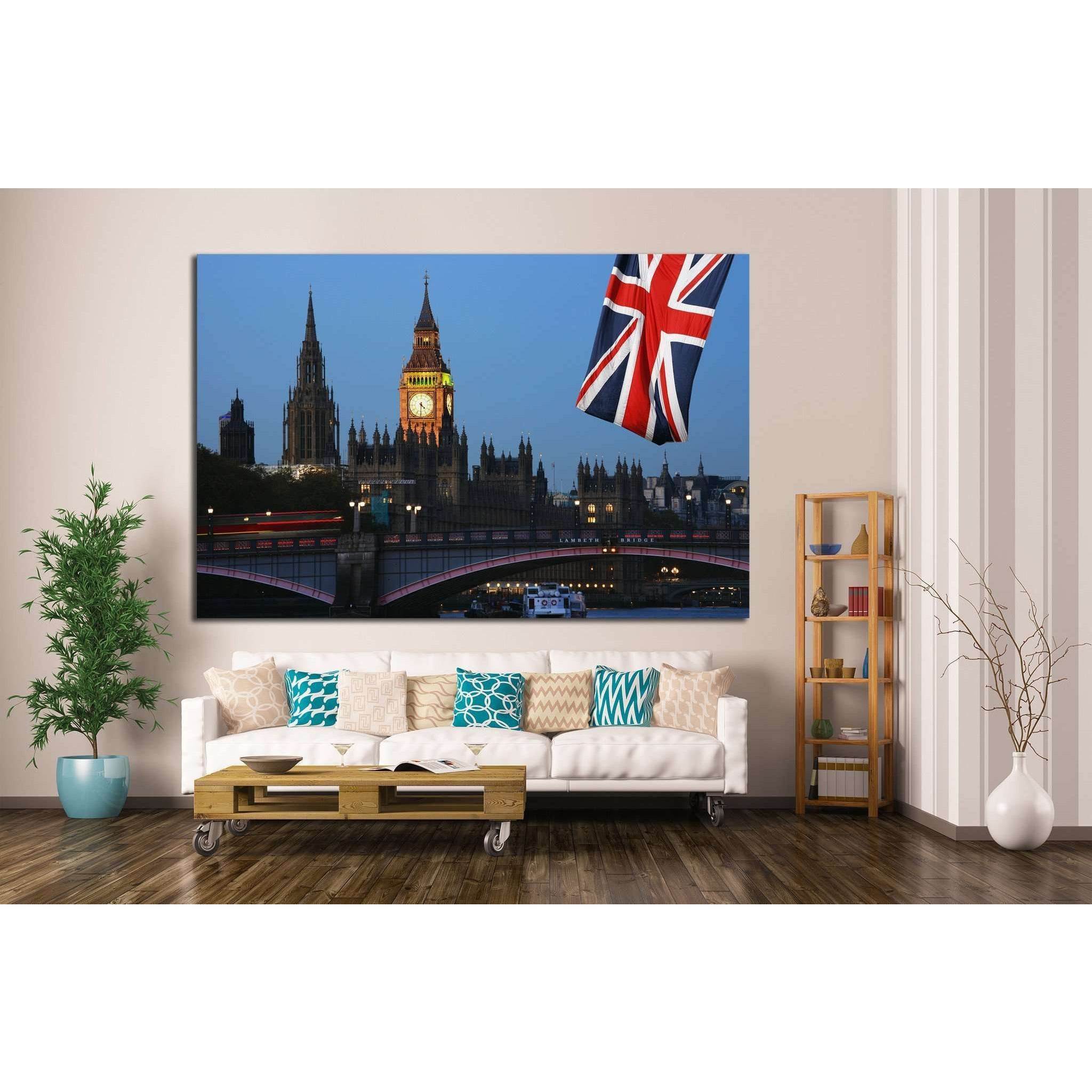 Westminster Palace, London №794 Ready to Hang Canvas Print