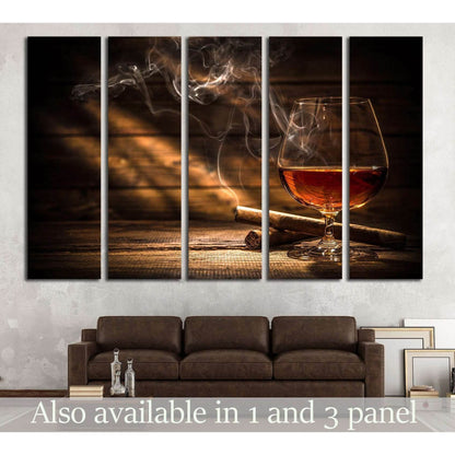 Whiskey and Cigar №533 Ready to Hang Canvas PrintCanvas art arrives ready to hang, with hanging accessories included and no additional framing required. Every canvas print is hand-crafted, made on-demand at our workshop and expertly stretched around 100%