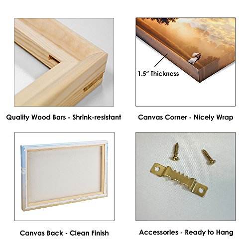 White Lamb On A Bright Background Abstract №04405 Ready to Hang Canvas Print - Zellart Canvas Prints ALL_Products