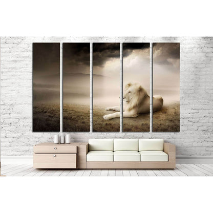 White lion at sunset №2789 Ready to Hang Canvas PrintCanvas art arrives ready to hang, with hanging accessories included and no additional framing required. Every canvas print is hand-crafted, made on-demand at our workshop and expertly stretched around 1