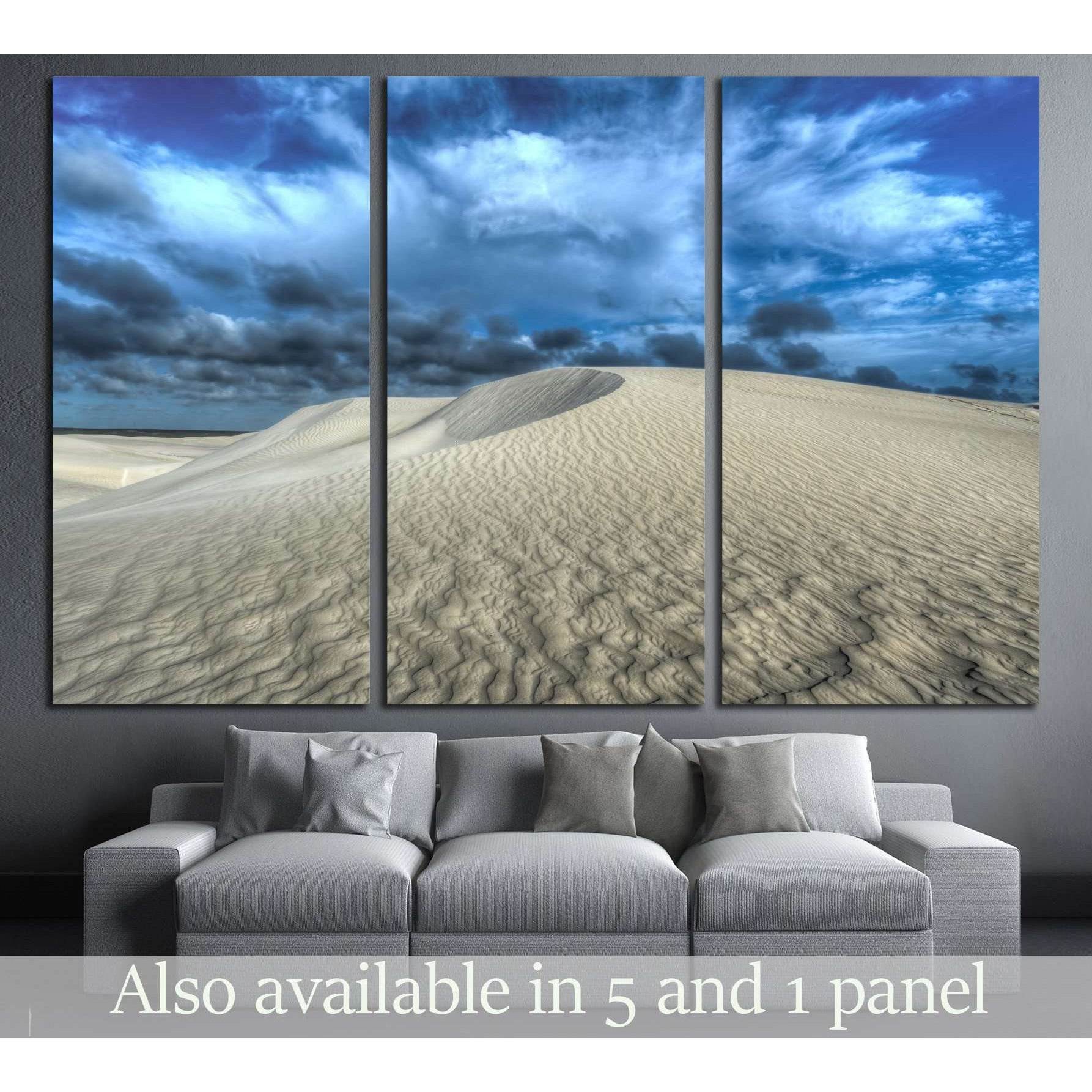 White sand dunes of Nilgen Nature Reserve. №2856 Ready to Hang Canvas Print - Zellart Canvas Prints ALL_Products, s-2856