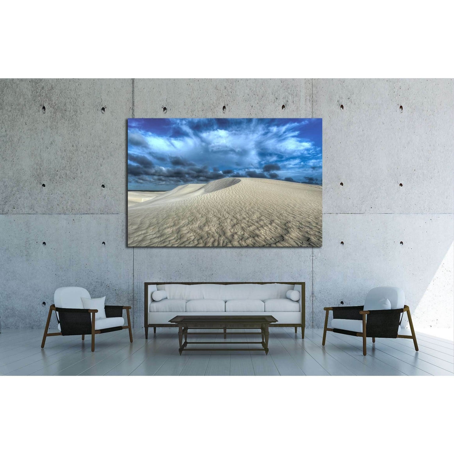 White sand dunes of Nilgen Nature Reserve. №2856 Ready to Hang Canvas Print - Zellart Canvas Prints ALL_Products, s-2856