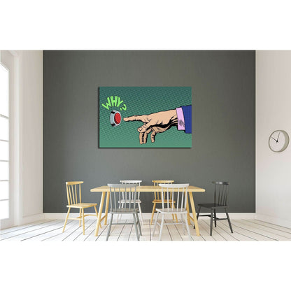 Why Pop Art №3317 Ready to Hang Canvas PrintCanvas art arrives ready to hang, with hanging accessories included and no additional framing required. Every canvas print is hand-crafted, made on-demand at our workshop and expertly stretched around 100% North
