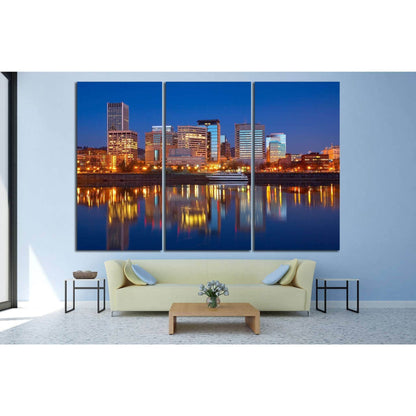 Willamette River along Portland's waterfront №754 Ready to Hang Canvas PrintCanvas art arrives ready to hang, with hanging accessories included and no additional framing required. Every canvas print is hand-crafted, made on-demand at our workshop and expe