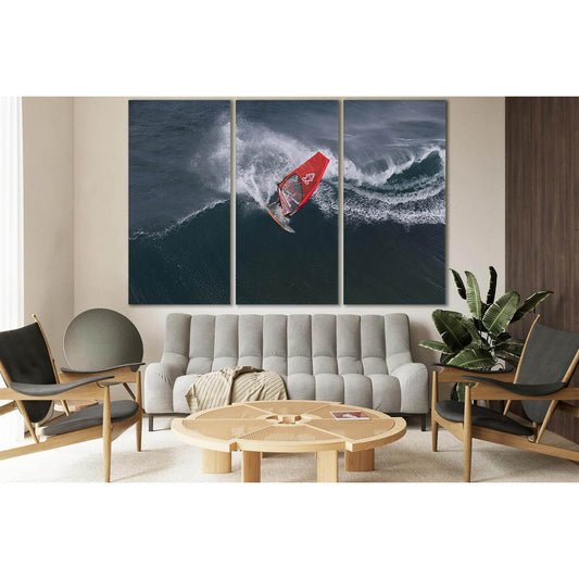 Windsurfing in Hawaii №SL941 Ready to Hang Canvas Print - Zellart Canvas Prints 0new, ALL_Products, Sports & Motivation