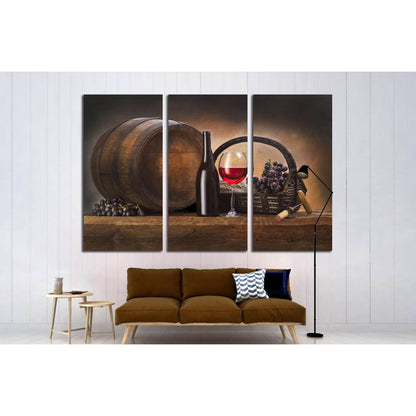 Wine №3438 Ready to Hang Canvas Print - Zellart Canvas Prints ALL_Products, s-3438