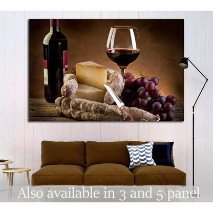 Wine №3441 Ready to Hang Canvas Print - Zellart Canvas Prints ALL_Products, s-3441