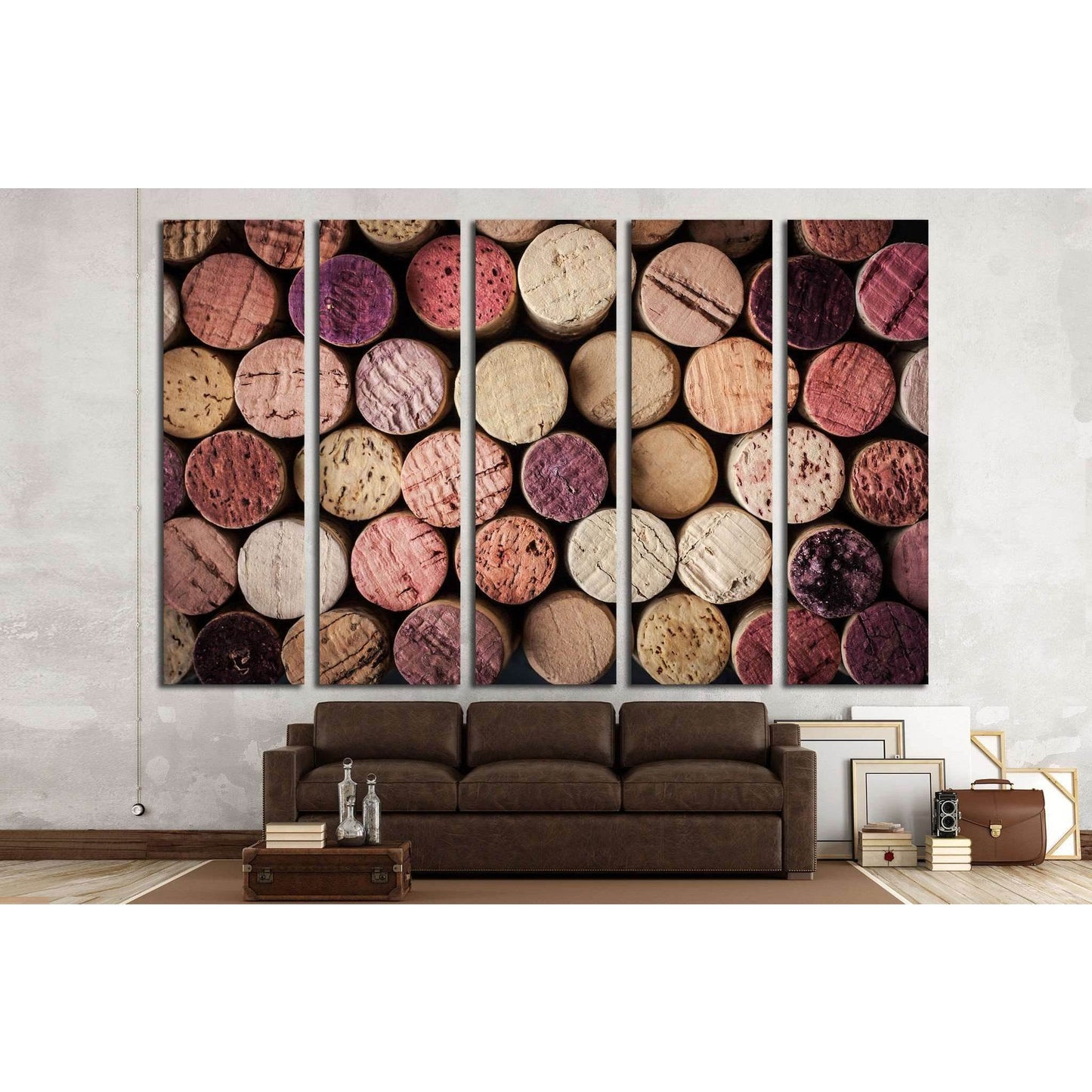 Wine corks background horizontal №1918 Ready to Hang Canvas Print - Zellart Canvas Prints ALL_Products, s-1918