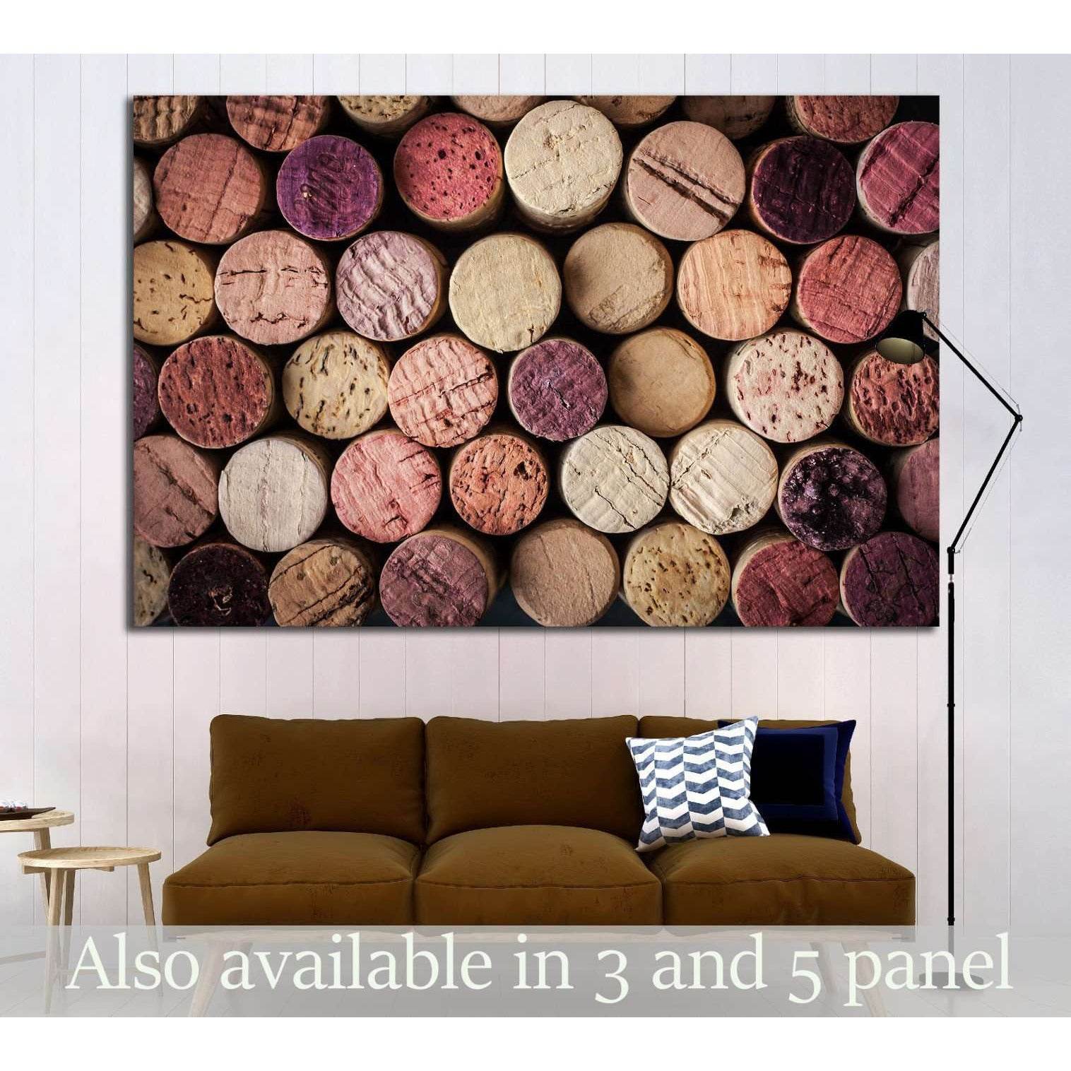 Wine corks background horizontal №1918 Ready to Hang Canvas Print