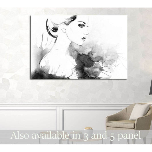 woman portrait .abstract watercolor .fashion background №2780 Ready to Hang Canvas PrintCanvas art arrives ready to hang, with hanging accessories included and no additional framing required. Every canvas print is hand-crafted, made on-demand at our works