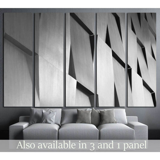 Wood wall geometry decoration background №1598 Ready to Hang Canvas Print - Zellart Canvas Prints ALL_Products, s-1598