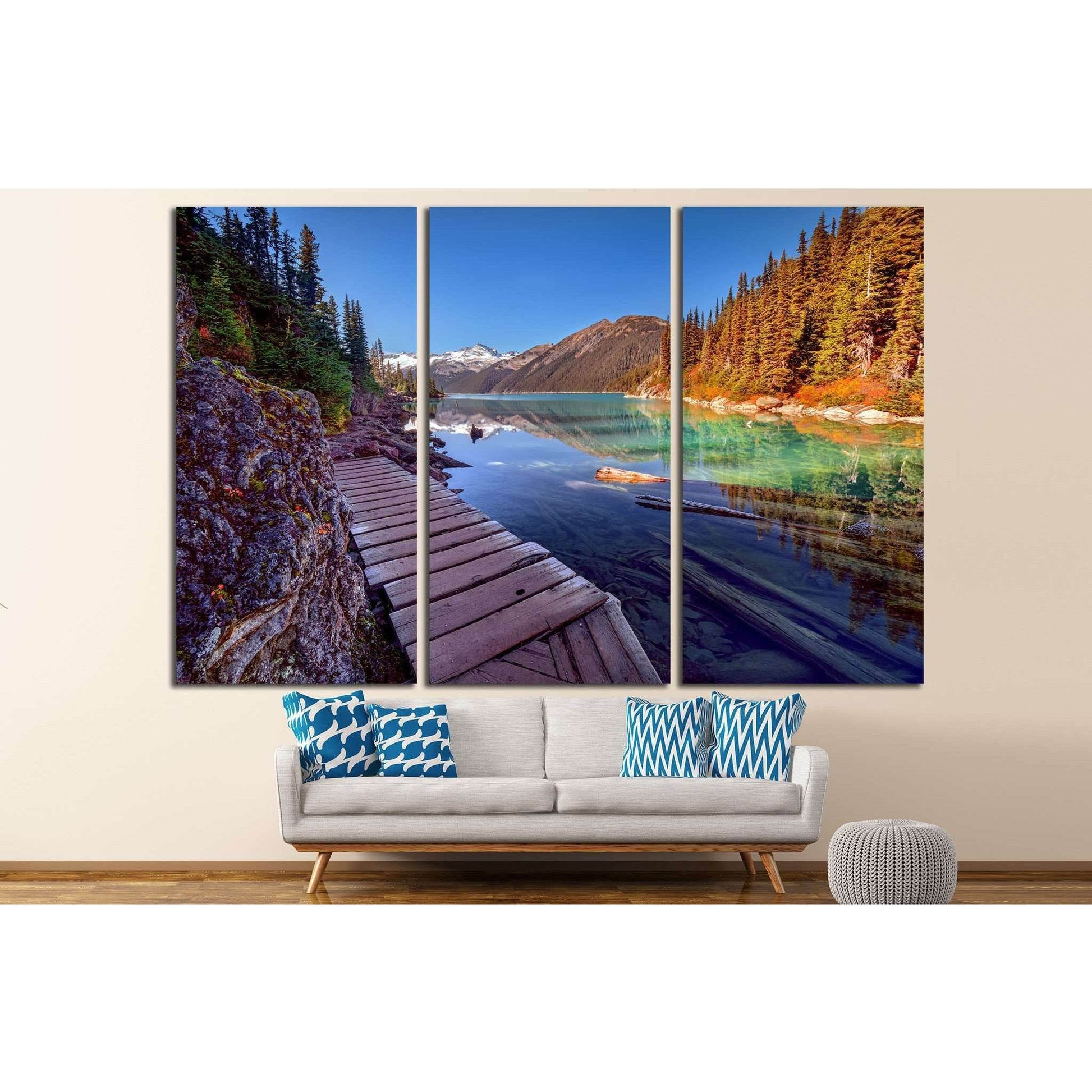 Wooden walkway №848 Ready to Hang Canvas PrintCanvas art arrives ready to hang, with hanging accessories included and no additional framing required. Every canvas print is hand-crafted, made on-demand at our workshop and expertly stretched around 100% Nor