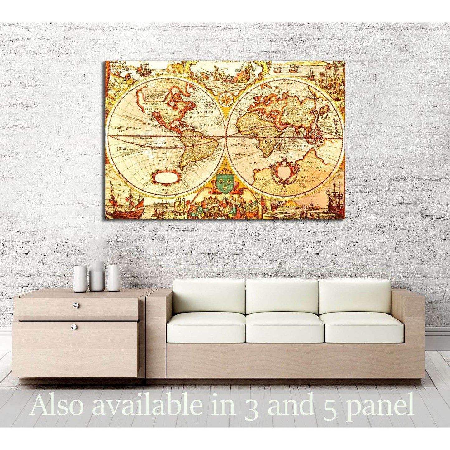 World Antique Map - An antique map of the world №2808 Ready to Hang Canvas PrintCanvas art arrives ready to hang, with hanging accessories included and no additional framing required. Every canvas print is hand-crafted, made on-demand at our workshop and