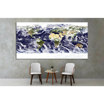 World Map №1500 Ready to Hang Canvas PrintCanvas art arrives ready to hang, with hanging accessories included and no additional framing required. Every canvas print is hand-crafted, made on-demand at our workshop and expertly stretched around 100% North A