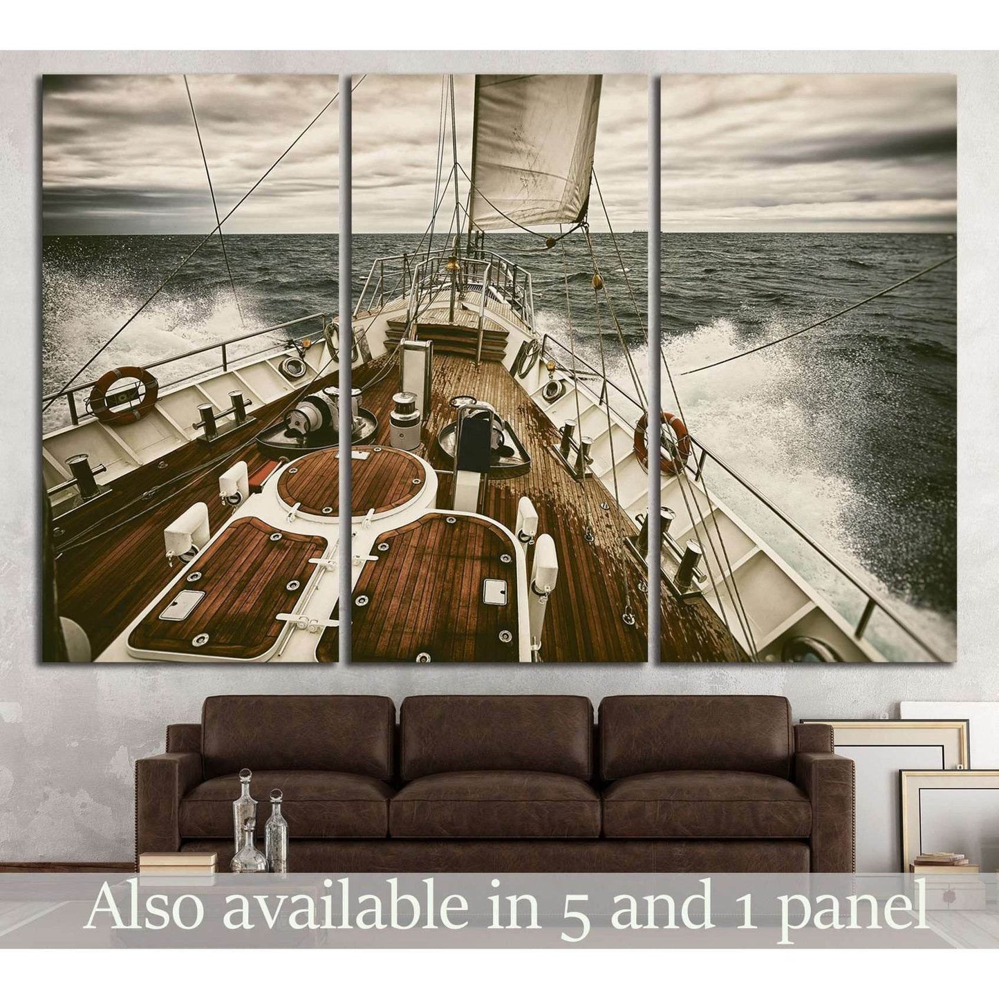 Yacht Wall Art №207 Ready to Hang Canvas Print - Zellart Canvas Prints ALL_Products, wd-207