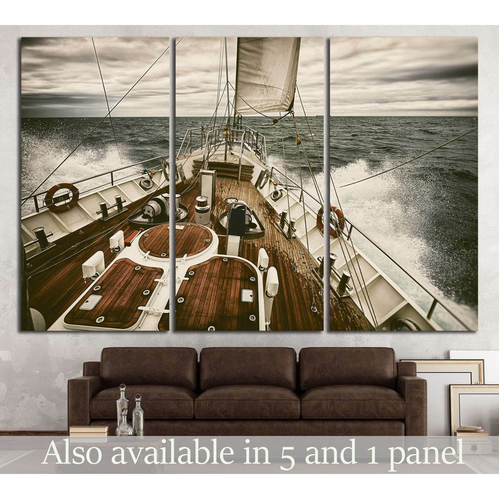 Yacht Wall Art №207 Ready to Hang Canvas Print - Zellart Canvas Prints ALL_Products, wd-207