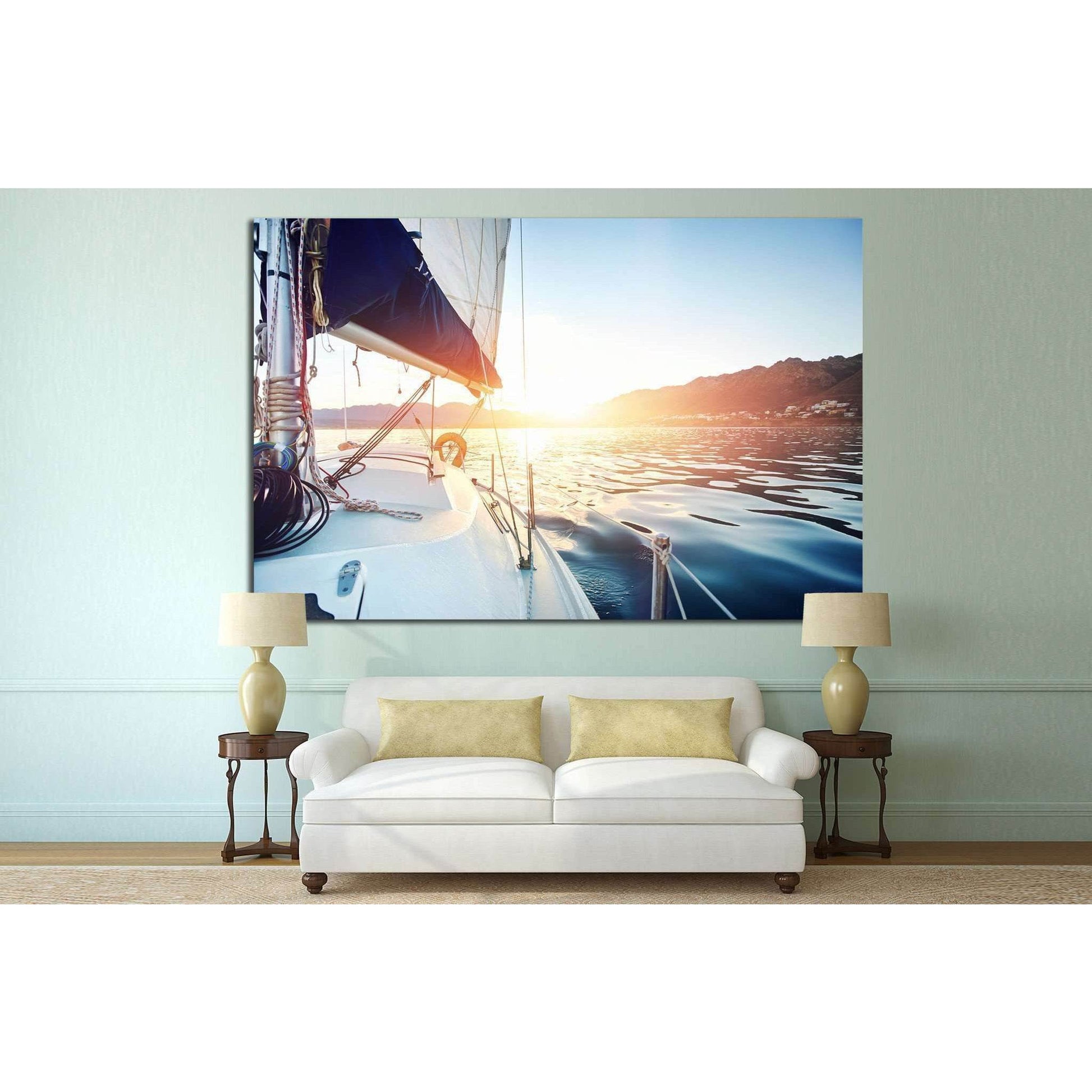 Yacht Wall Art №208 Ready to Hang Canvas Print - Zellart Canvas Prints ALL_Products, wd-208