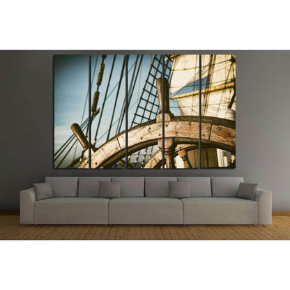 Yacht Wheel №214 Ready to Hang Canvas PrintCanvas art arrives ready to hang, with hanging accessories included and no additional framing required. Every canvas print is hand-crafted, made on-demand at our workshop and expertly stretched around 100% North