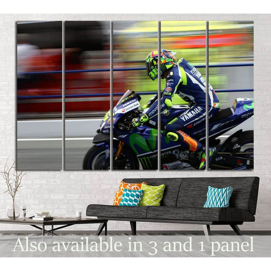 Yamaha YZR-M1 №158 Ready to Hang Canvas Print - Zellart Canvas Prints ALL_Products, wd-158