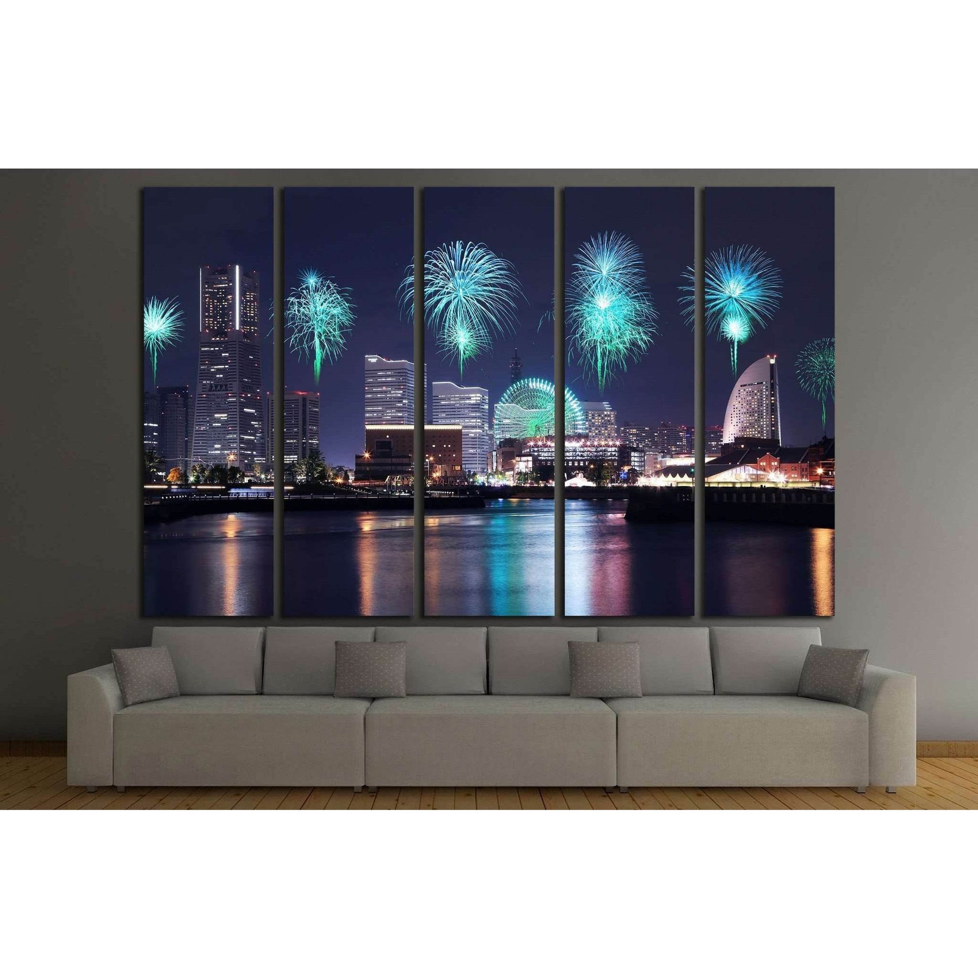 Yokohama City, Japan №793 Ready to Hang Canvas Print - Zellart Canvas Prints ALL_Products, s-793