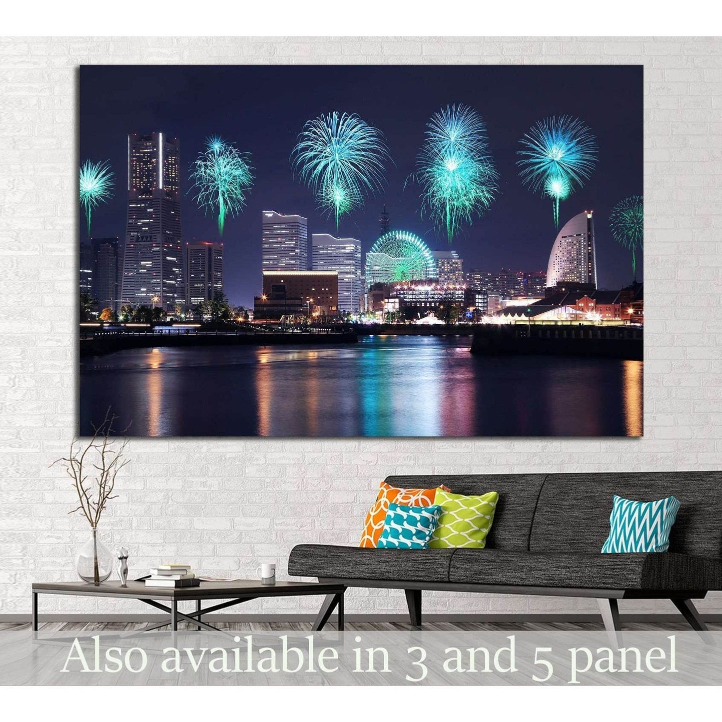 Yokohama City, Japan №793 Ready to Hang Canvas Print - Zellart Canvas Prints ALL_Products, s-793