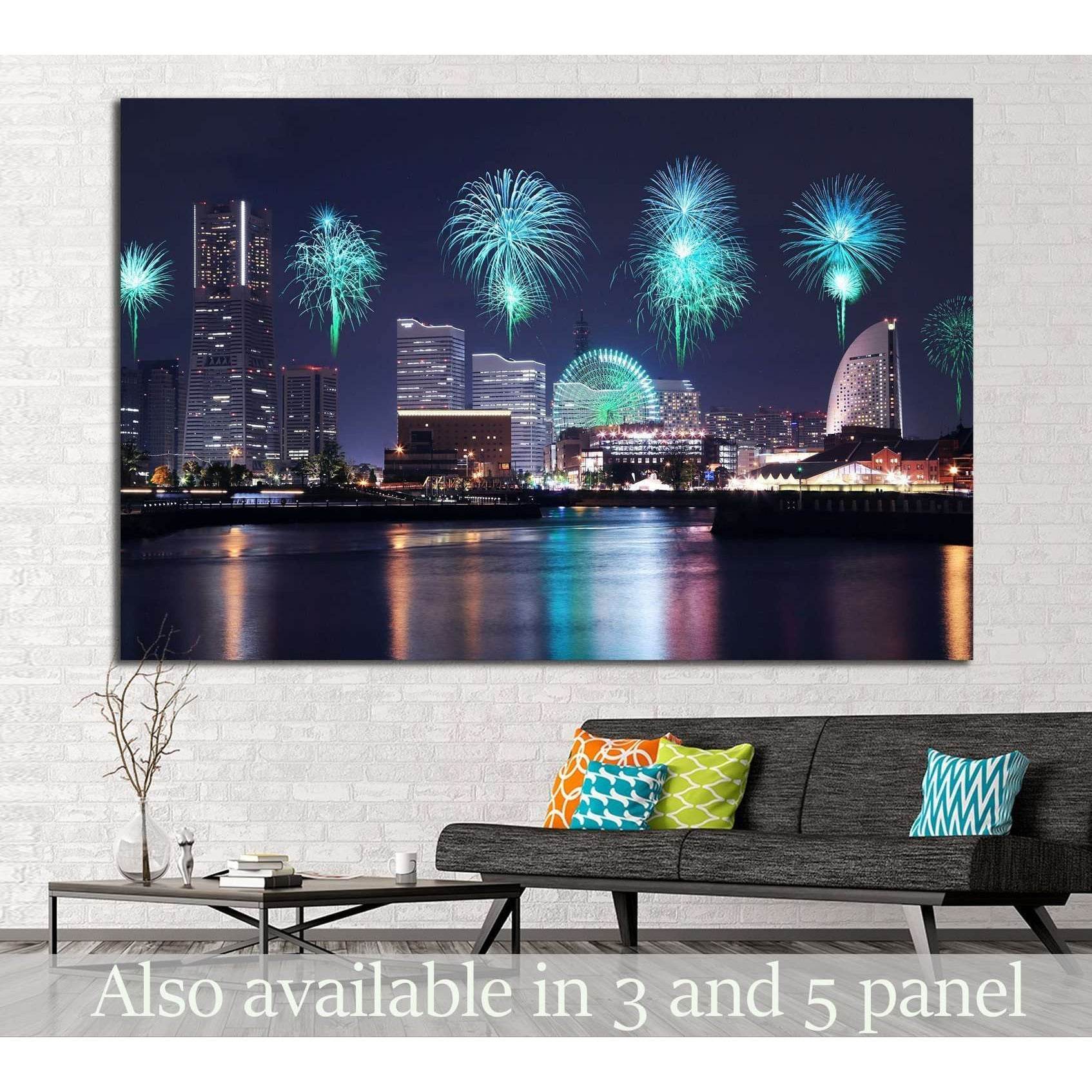 Yokohama City, Japan №793 Ready to Hang Canvas Print - Zellart Canvas Prints ALL_Products, s-793