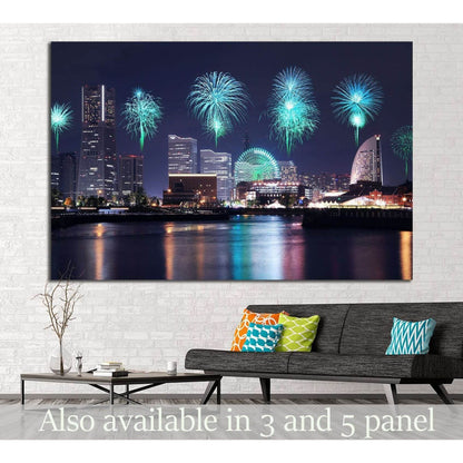Yokohama City, Japan №793 Ready to Hang Canvas Print - Zellart Canvas Prints ALL_Products, s-793