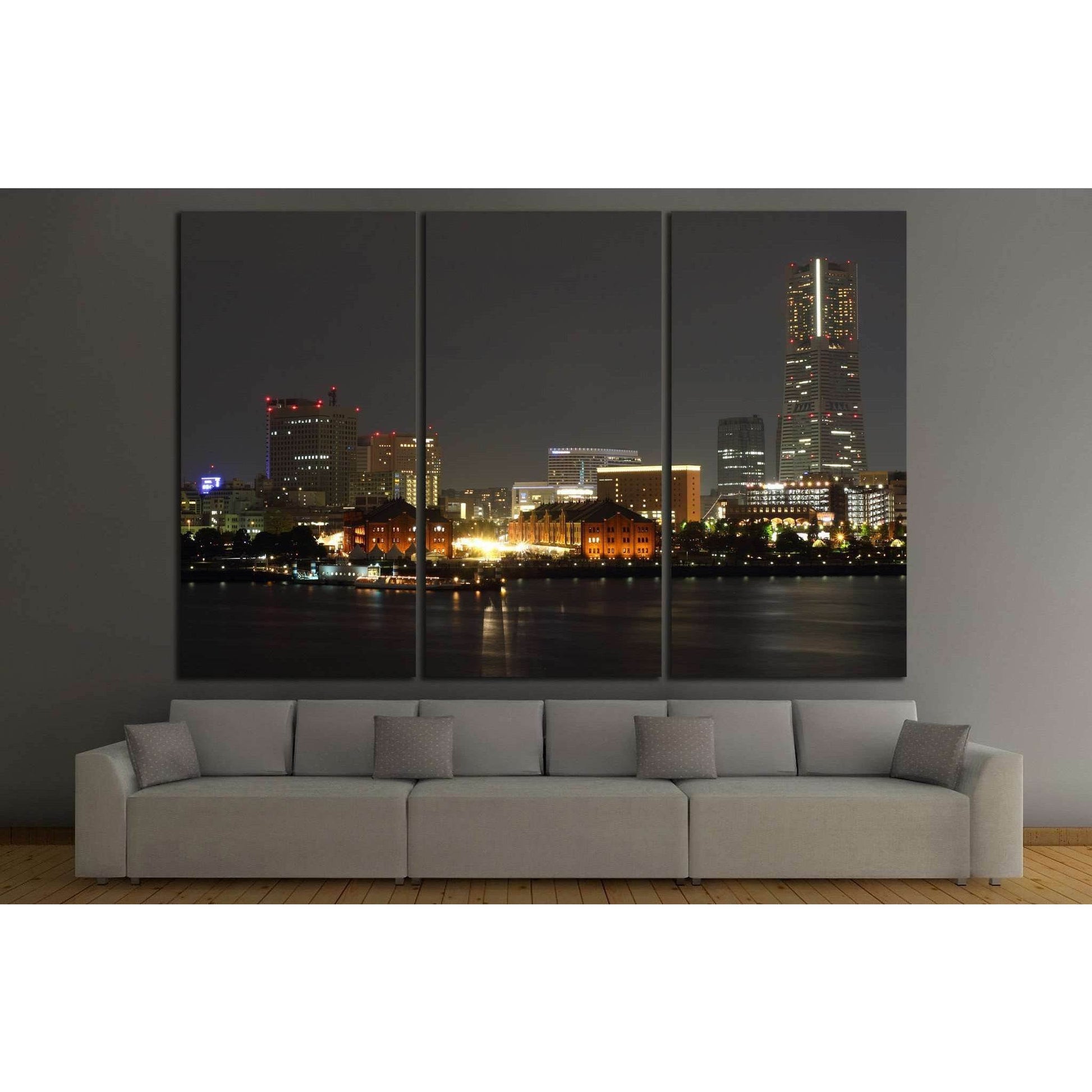 Yokohama city, Japan №831 Ready to Hang Canvas Print - Zellart Canvas Prints ALL_Products, s-831