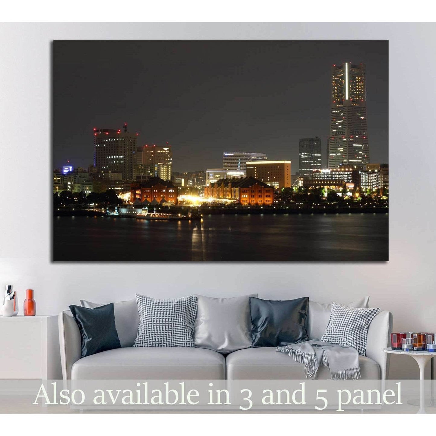 Yokohama city, Japan №831 Ready to Hang Canvas Print - Zellart Canvas Prints ALL_Products, s-831