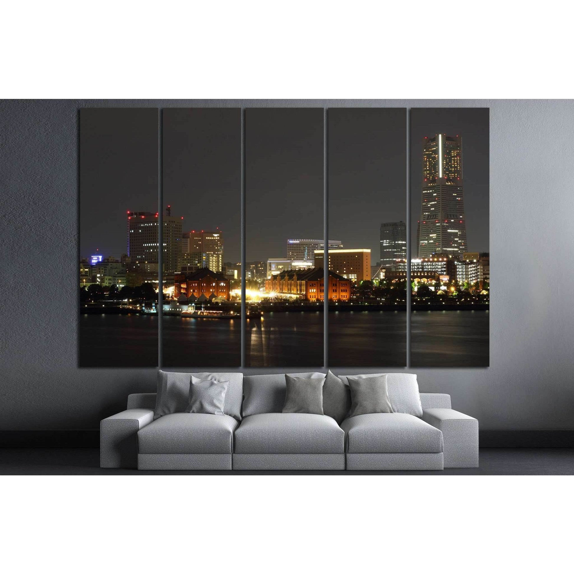 Yokohama city, Japan №831 Ready to Hang Canvas Print - Zellart Canvas Prints ALL_Products, s-831