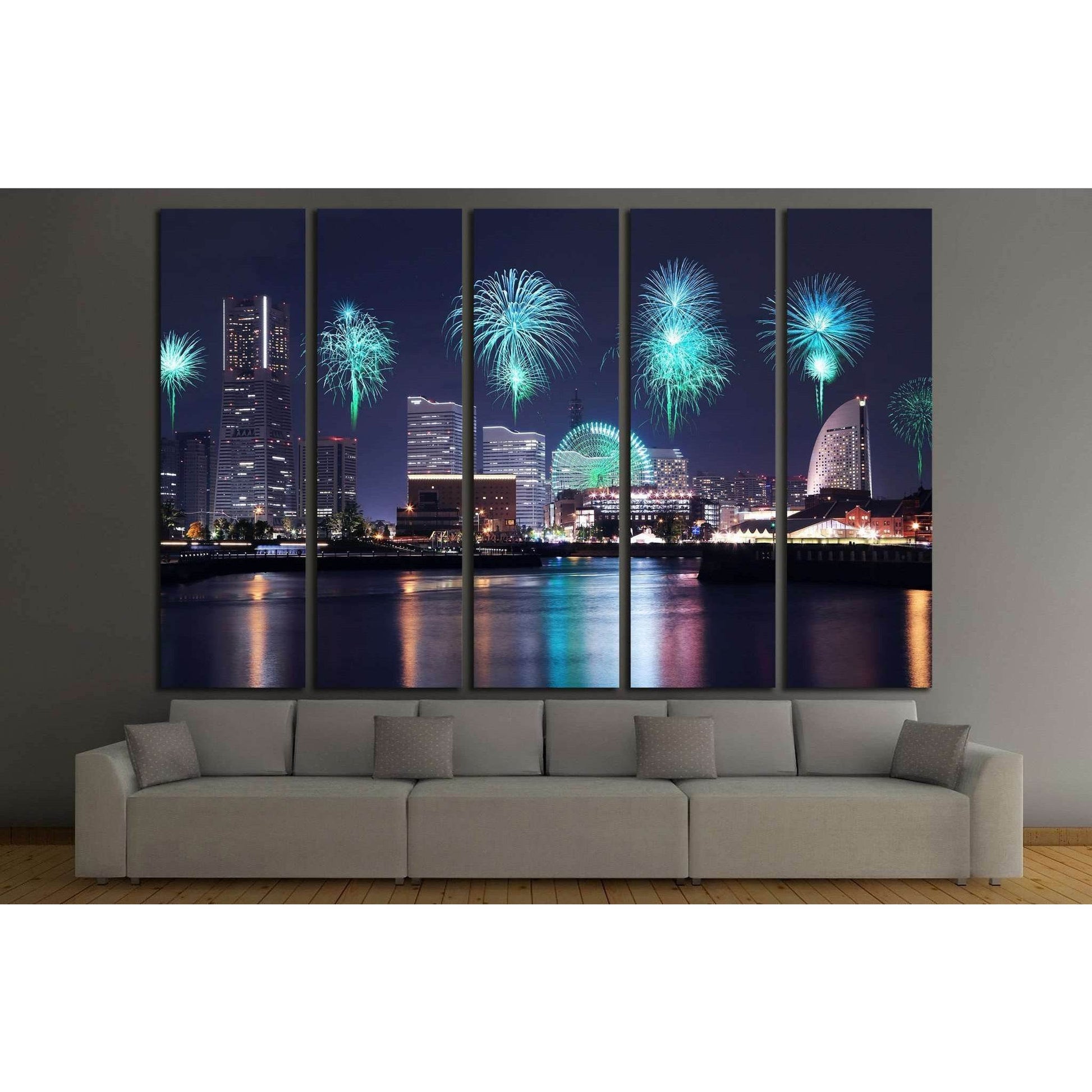Yokohama City, Japan №793 Ready to Hang Canvas PrintCanvas art arrives ready to hang, with hanging accessories included and no additional framing required. Every canvas print is hand-crafted, made on-demand at our workshop and expertly stretched around 10