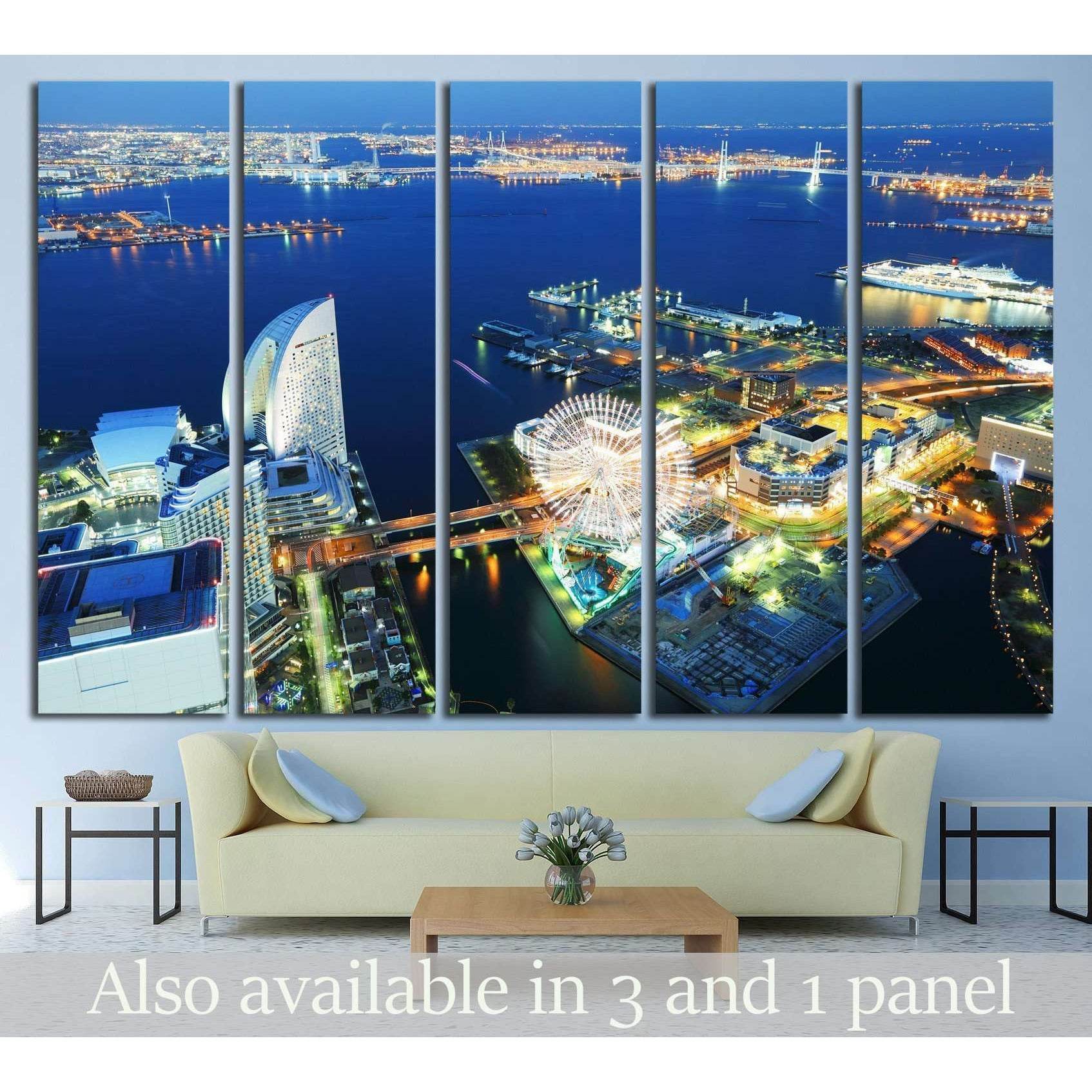 Yokohama cityscape №789 Ready to Hang Canvas Print - Zellart Canvas Prints ALL_Products, s-789